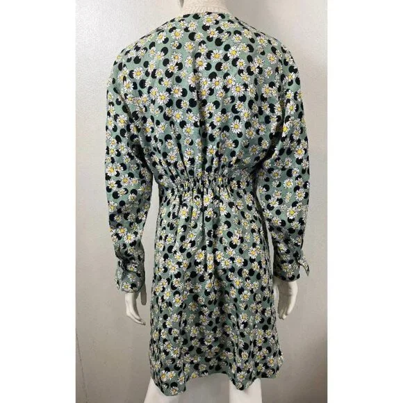 SANDRO NWOT FLORAL POLKA DOT DRESS - Picture 5 of 14